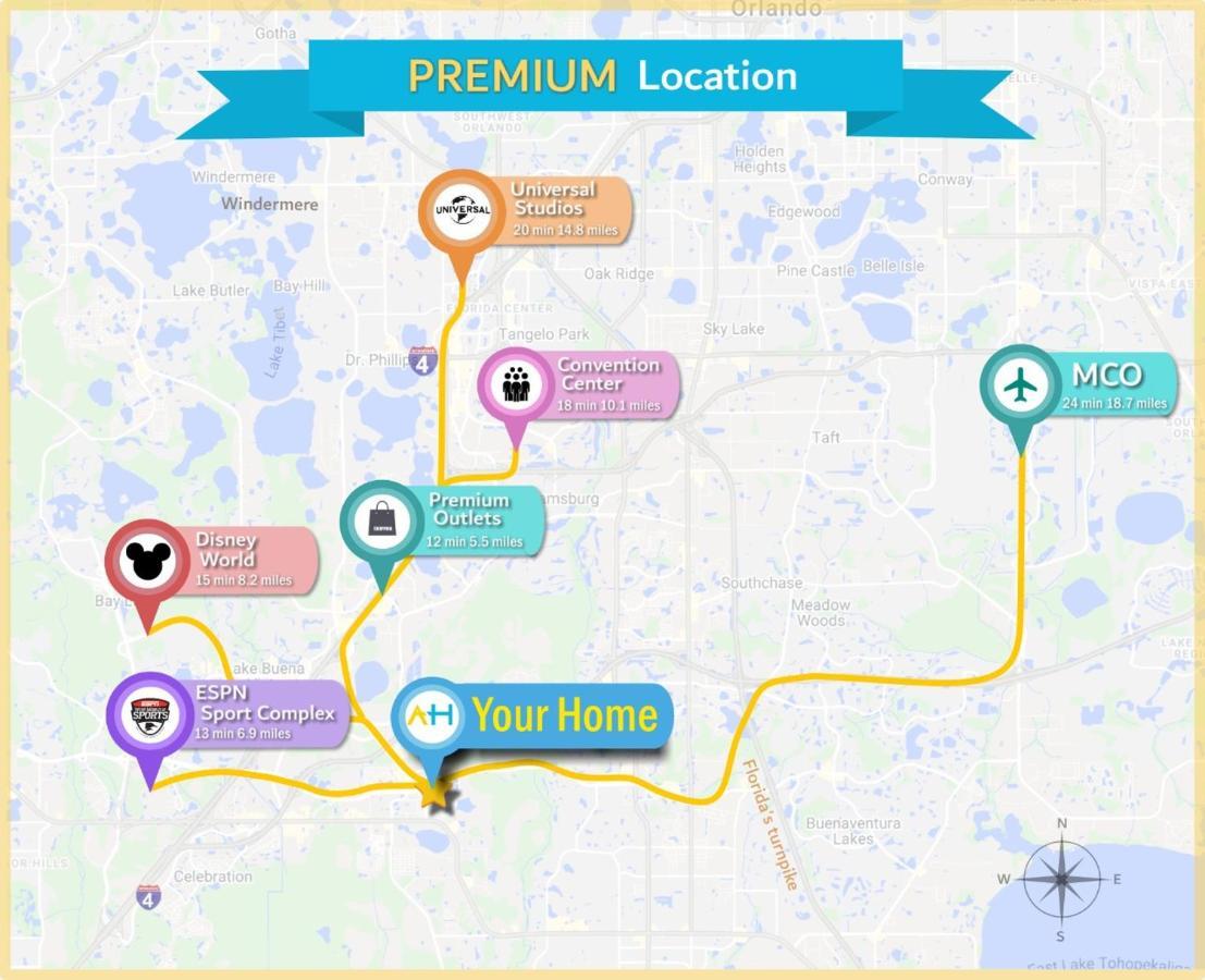 Homey 2Br Condo With 2 Clubhouses & Waterpark Kissimmee Zewnętrze zdjęcie